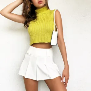 90s Cropped Turtleneck Top