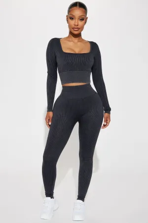 Alignment Seamless Active Leggings - Charcoal