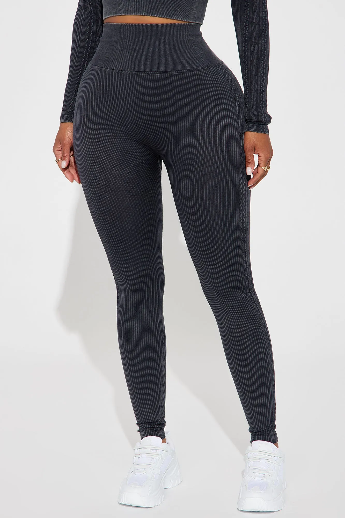 Alignment Seamless Active Leggings - Charcoal