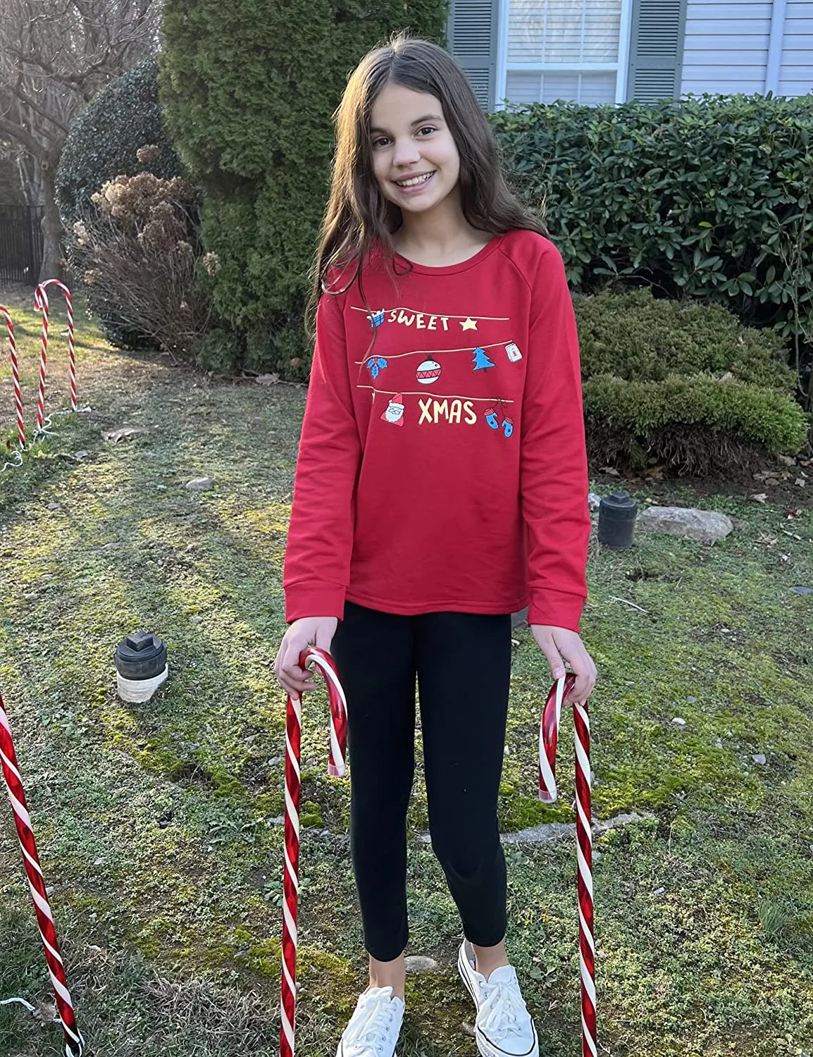 Arshiner Girls Casual Tie Dye Crewneck Long Sleeve Sweaters