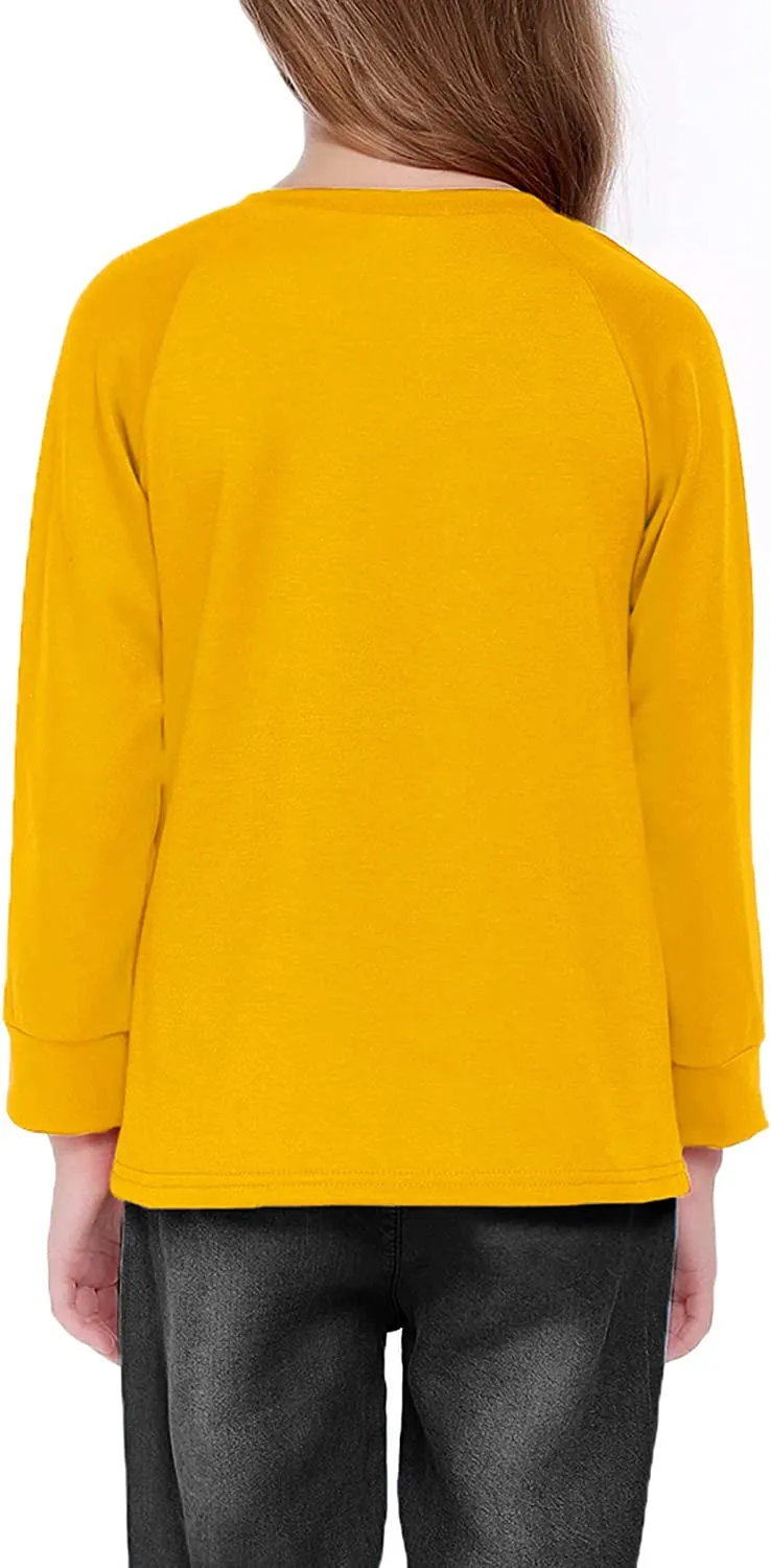 Arshiner Girls Casual Tie Dye Crewneck Long Sleeve Sweaters