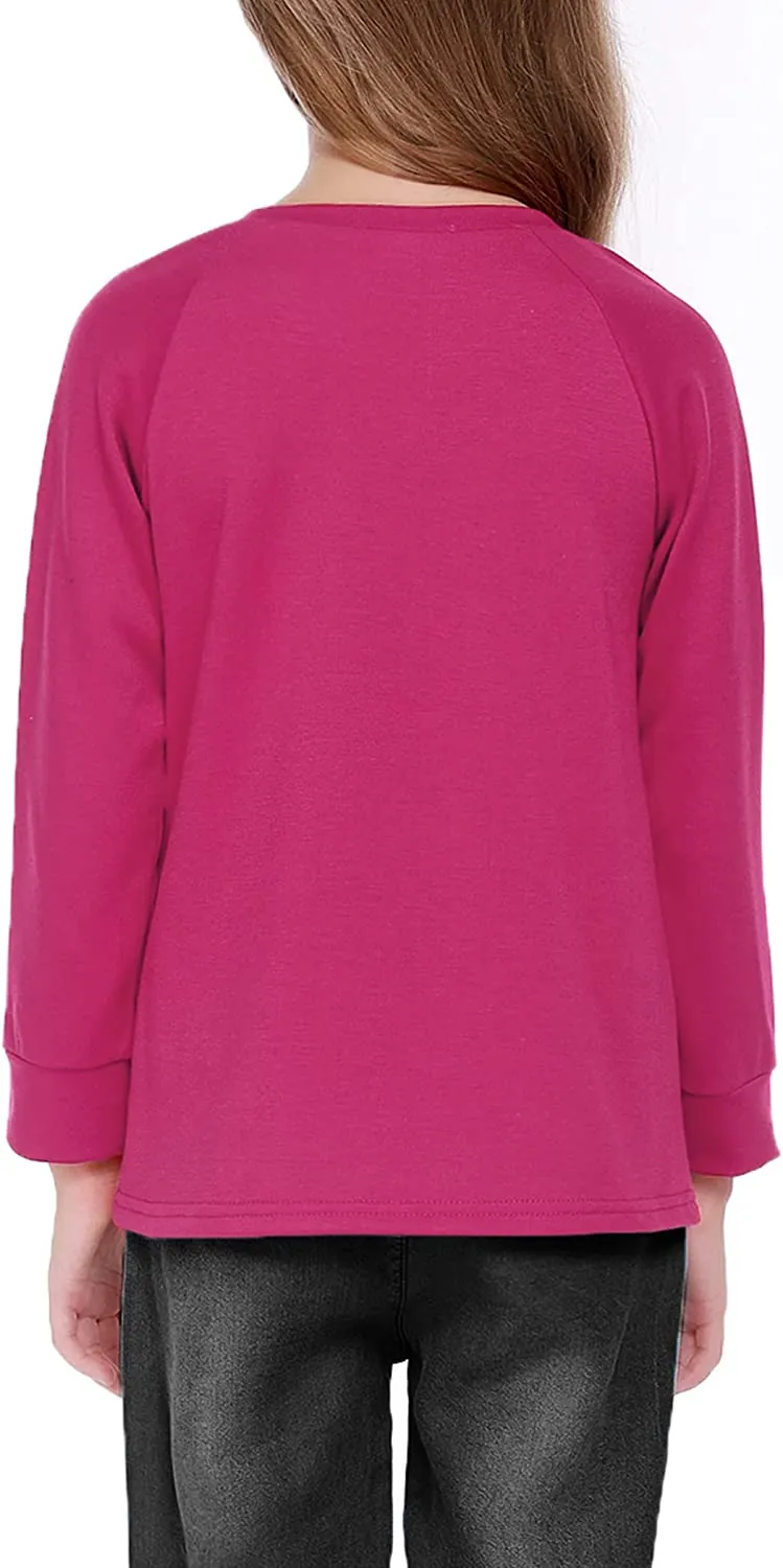 Arshiner Girls Casual Tie Dye Crewneck Long Sleeve Sweaters
