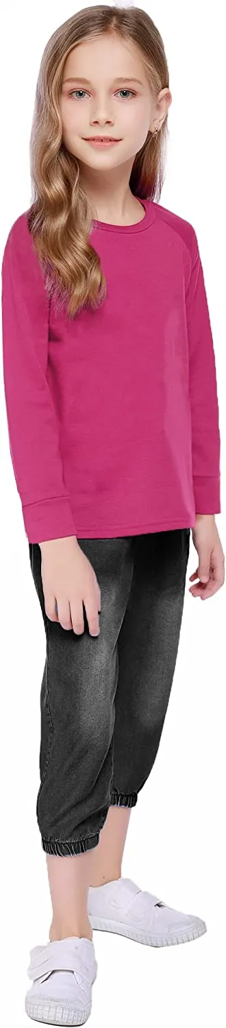 Arshiner Girls Casual Tie Dye Crewneck Long Sleeve Sweaters