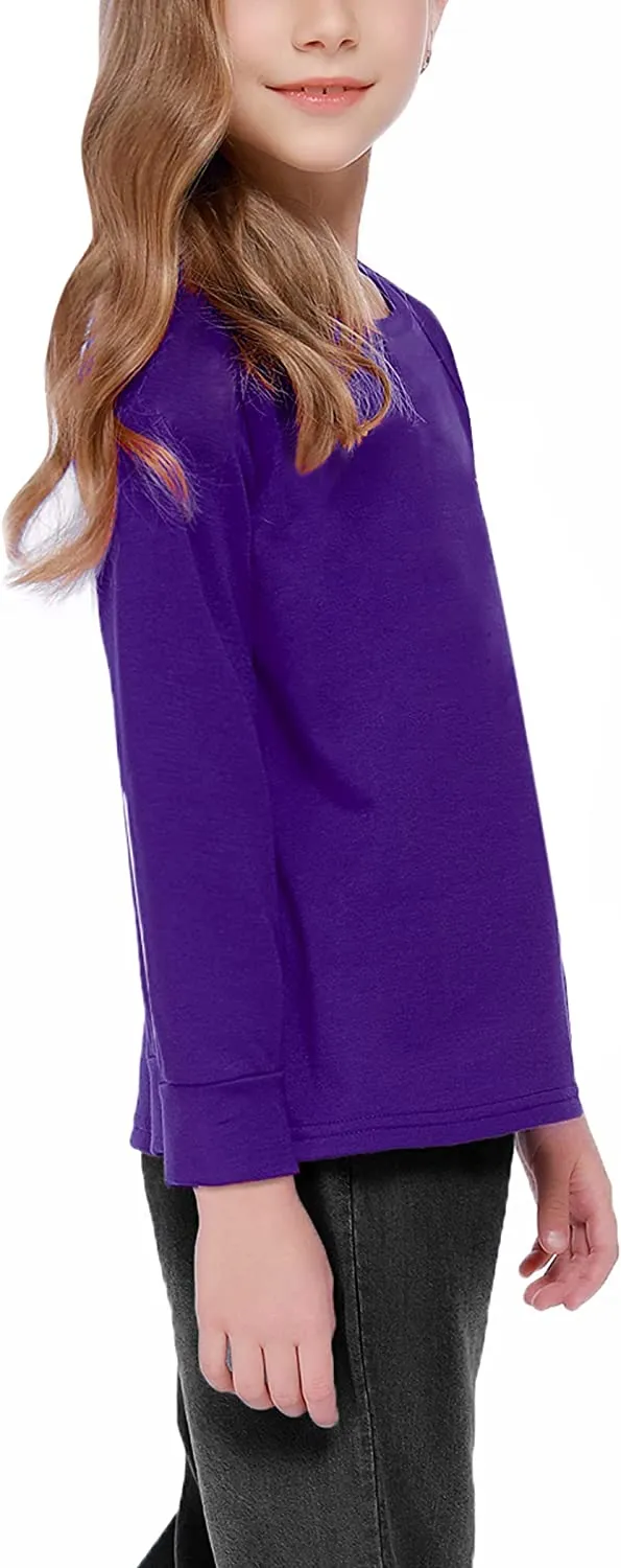 Arshiner Girls Casual Tie Dye Crewneck Long Sleeve Sweaters