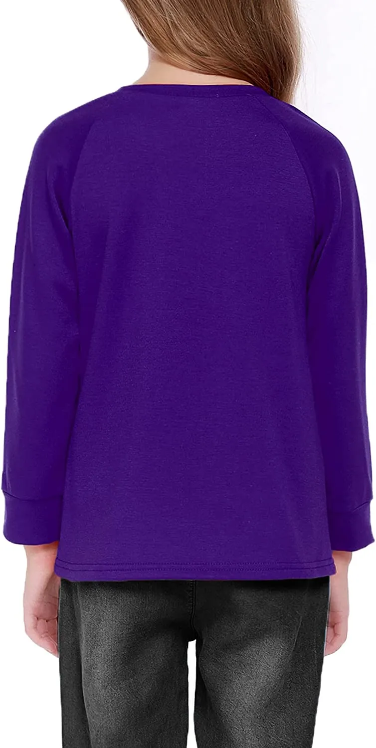 Arshiner Girls Casual Tie Dye Crewneck Long Sleeve Sweaters