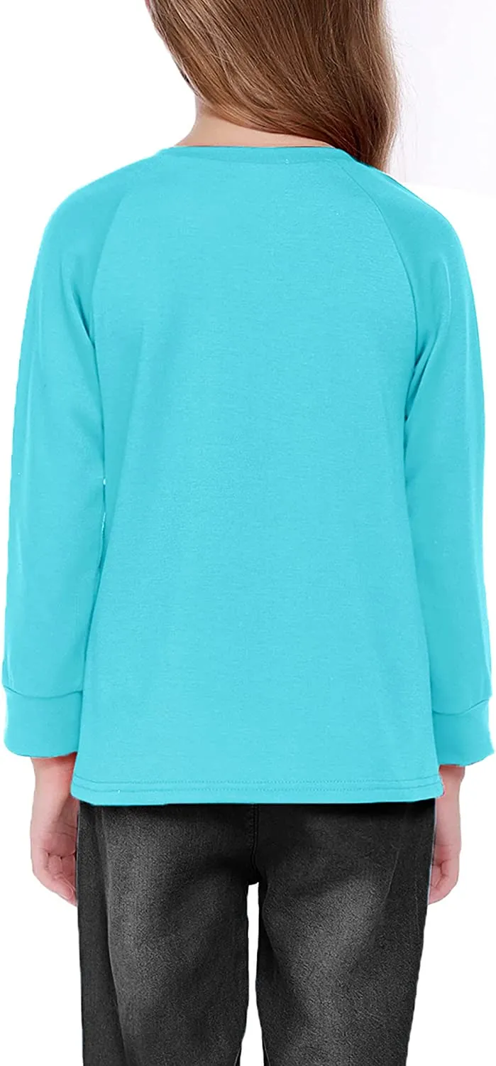 Arshiner Girls Casual Tie Dye Crewneck Long Sleeve Sweaters