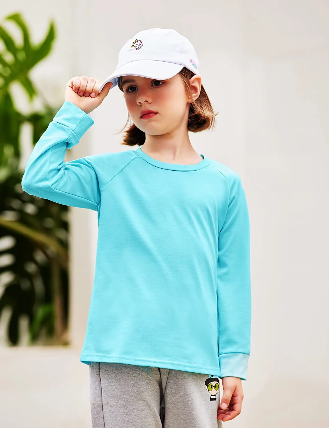 Arshiner Girls Casual Tie Dye Crewneck Long Sleeve Sweaters