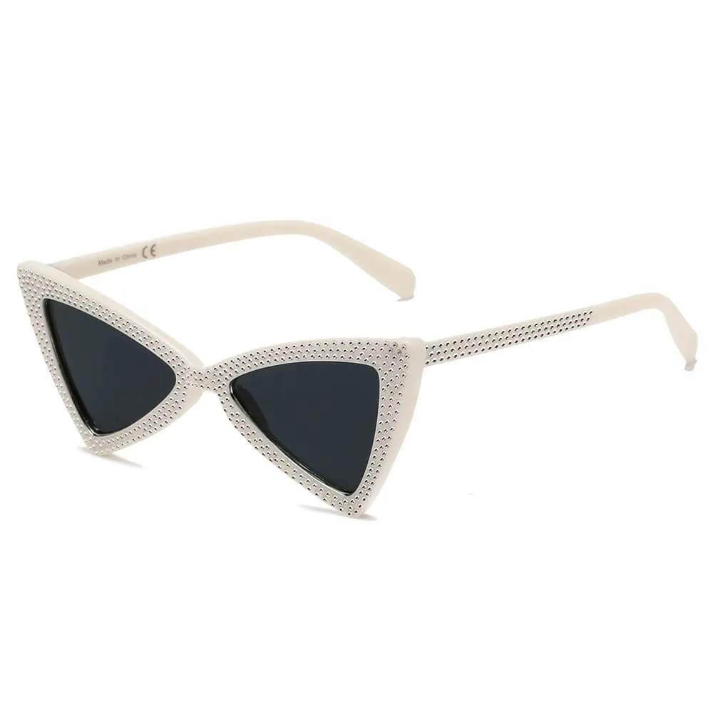 CANBERRA | S1078 - Women Retro Vintage Extreme Cat Eye Sunglasses