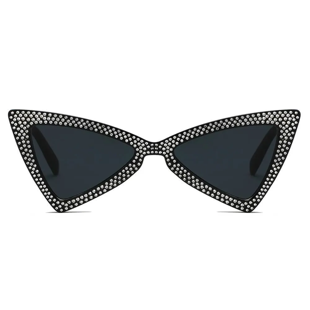 CANBERRA | S1078 - Women Retro Vintage Extreme Cat Eye Sunglasses