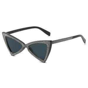 CANBERRA | S1078 - Women Retro Vintage Extreme Cat Eye Sunglasses