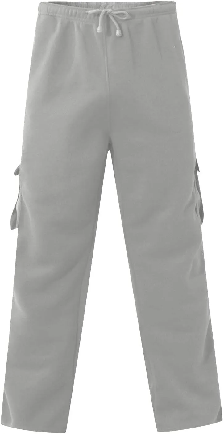 Cargo Sweatpant for Men Drawstring Elastic Waist Baggy Pants Athletic Joggers Track Sweatpant Outdoor Hiking Trousers