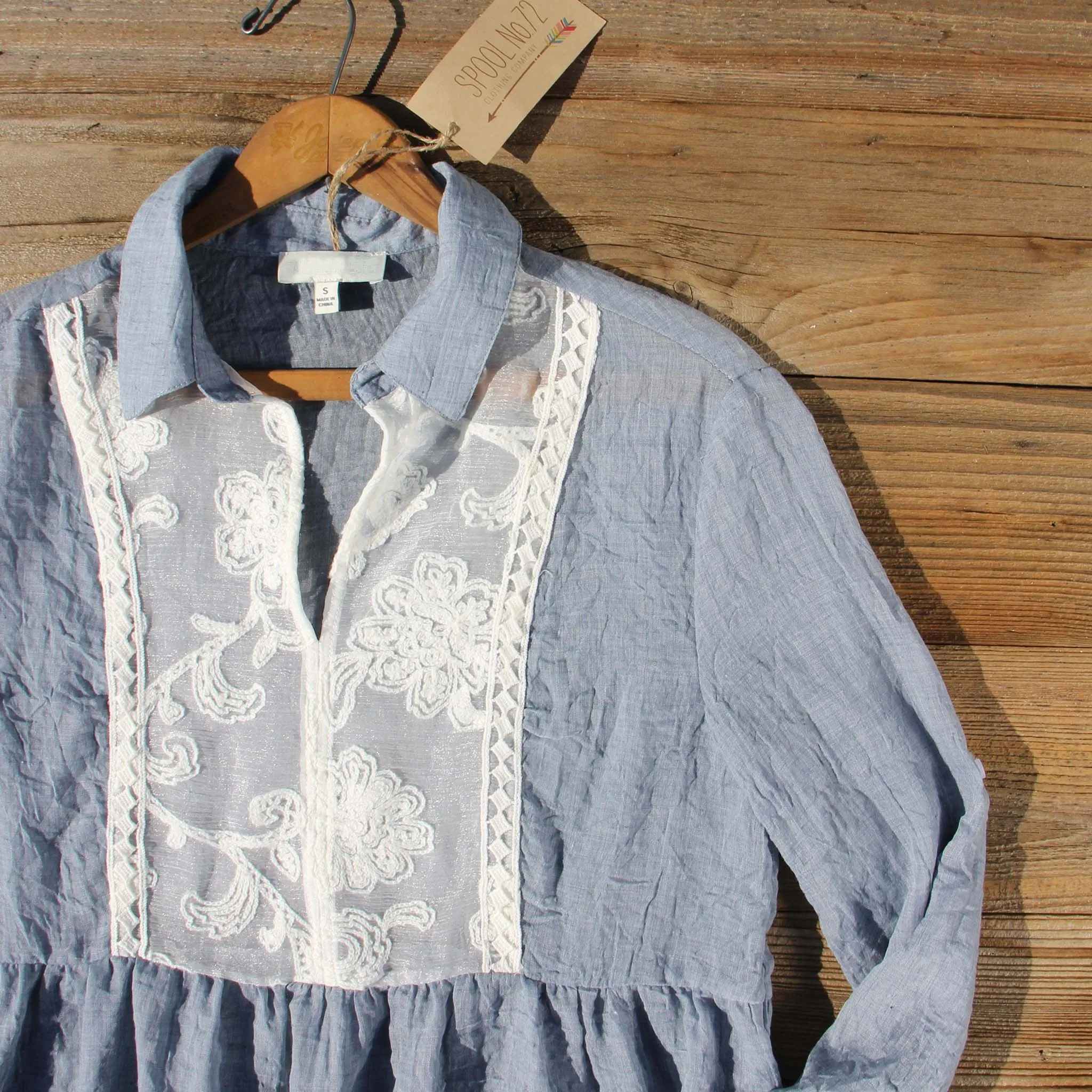 Chambray & Linen Tunic