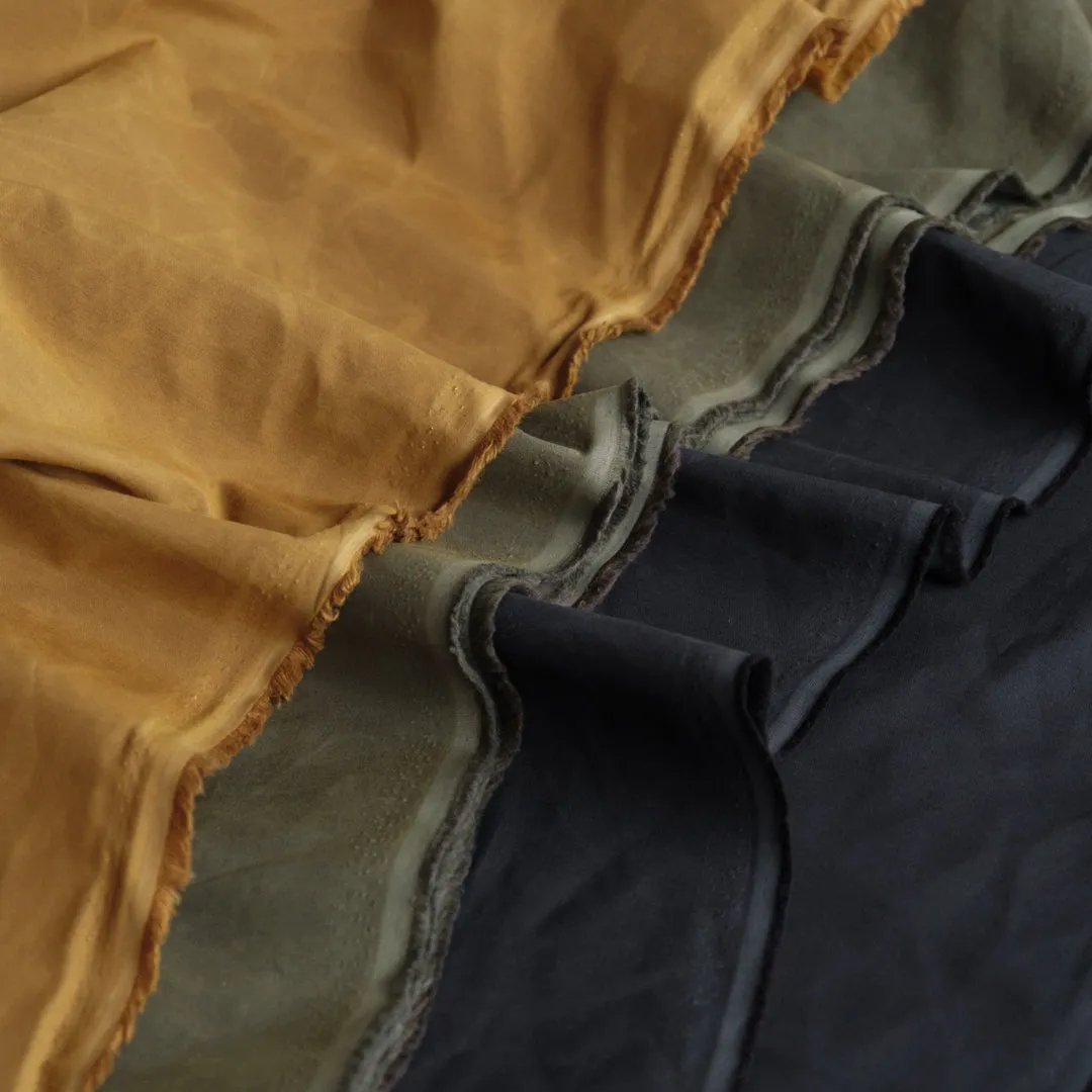 Deadstock Dry Waxed Poplin - Ink