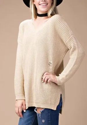 Elise Distressed Sweater