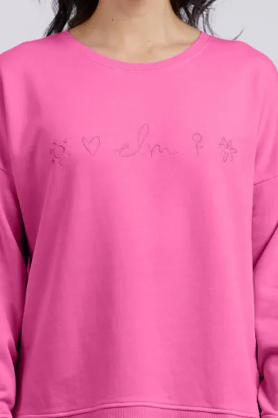 Elm Symbols Crew - Shocking Pink