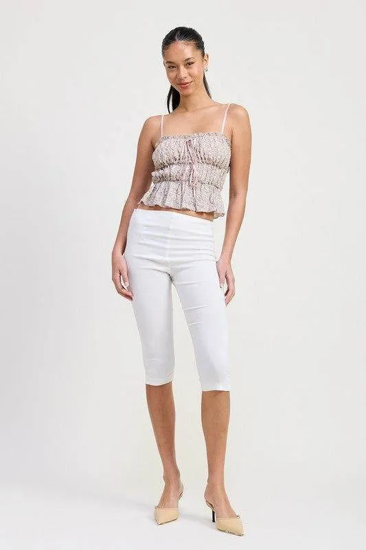 Emory Park Floral Tiered  Ruffle Top