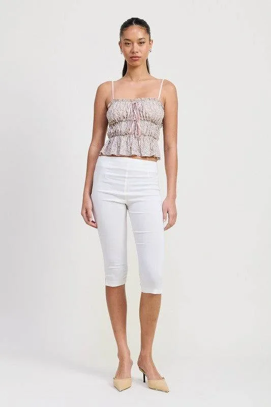 Emory Park Floral Tiered  Ruffle Top