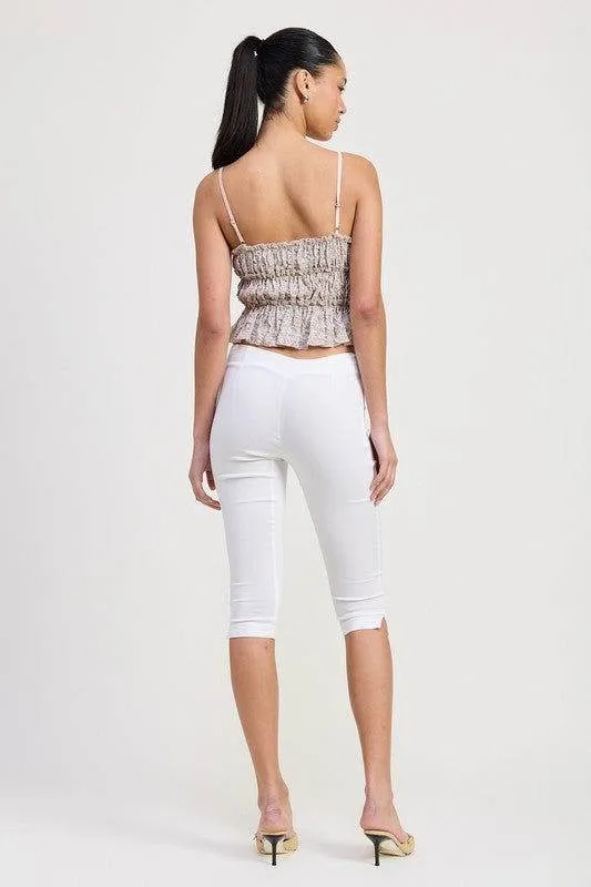 Emory Park Floral Tiered  Ruffle Top