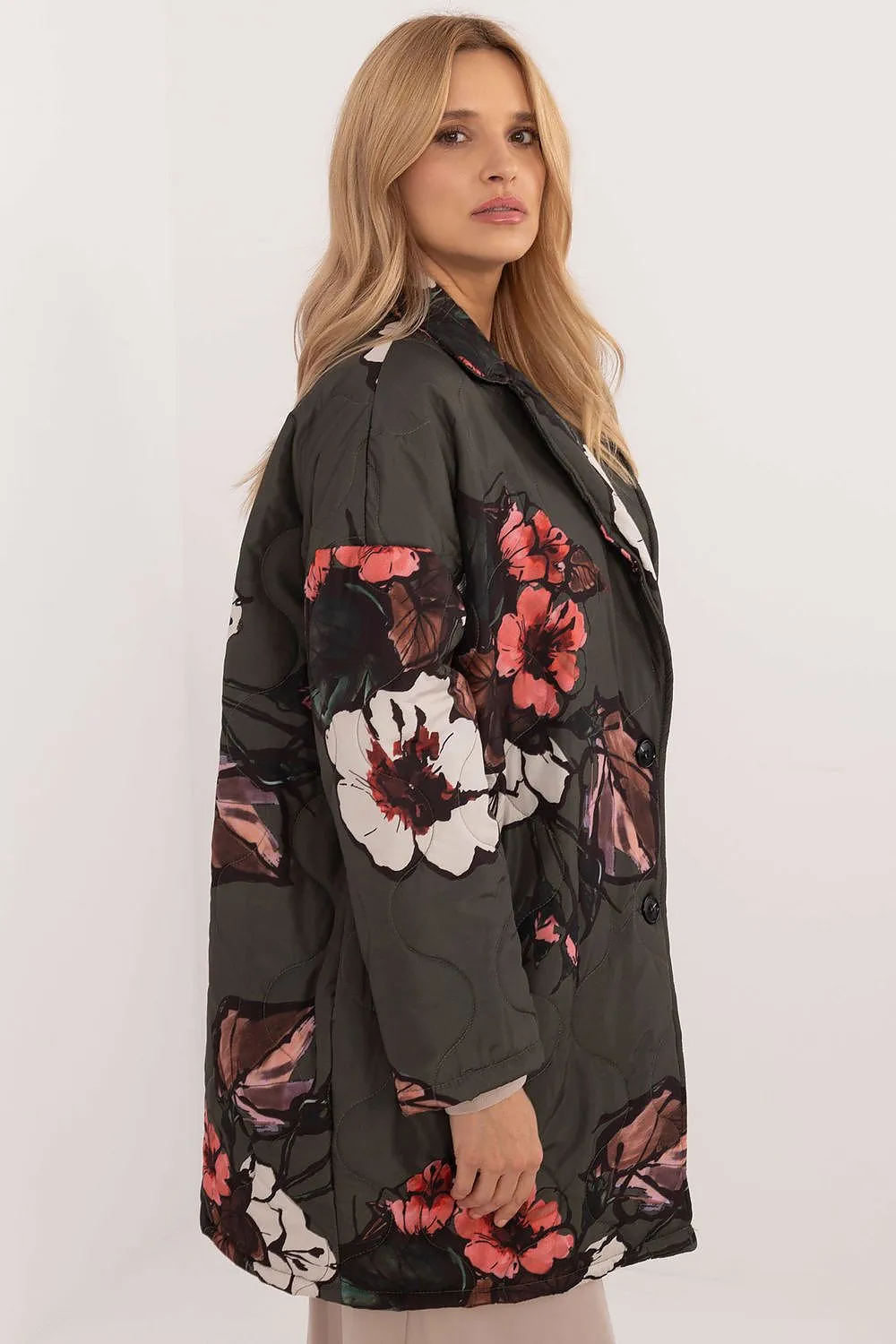 Floral Elegance Longline Jacket