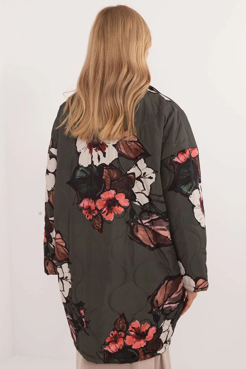 Floral Elegance Longline Jacket