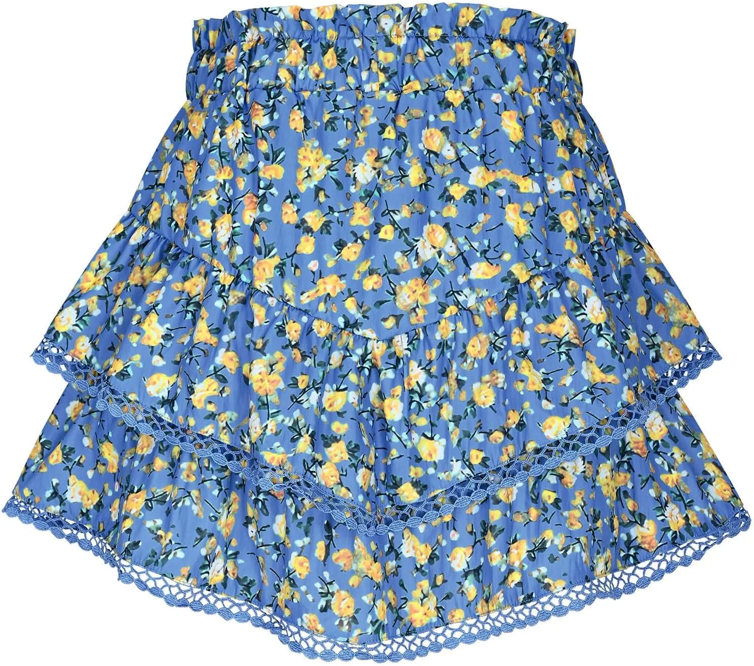 Flowy Shorts for Women Casual Boho Floral Skort Ruffle Mini Skirts Running Tennis Butterfly Shorts 2025 Trendy Outfit