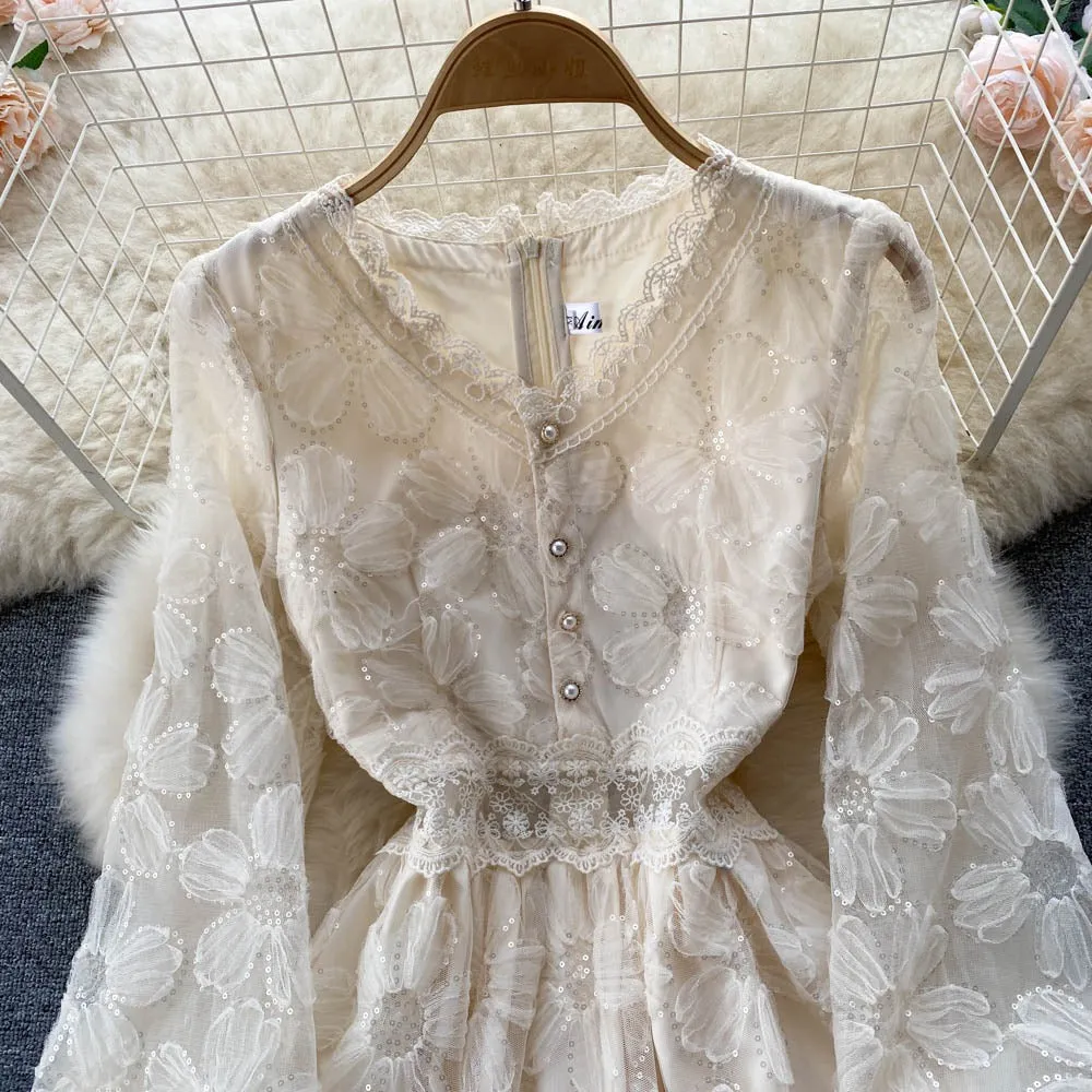 Gentle Feminine Sexy Mid-Length Trendy Women's Dress