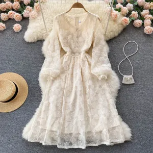 Gentle Feminine Sexy Mid-Length Trendy Women's Dress