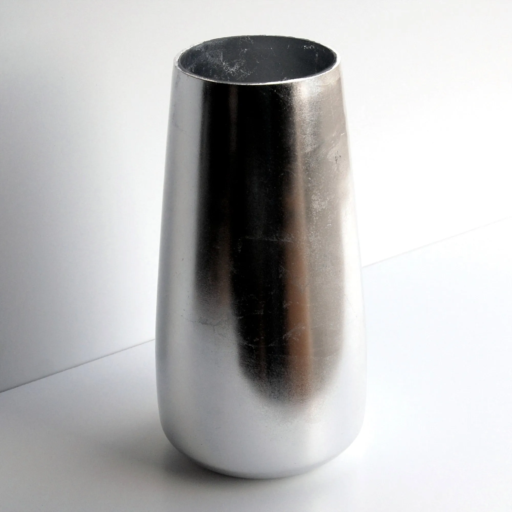 GILT 12" Silver Gilded Zen Vase