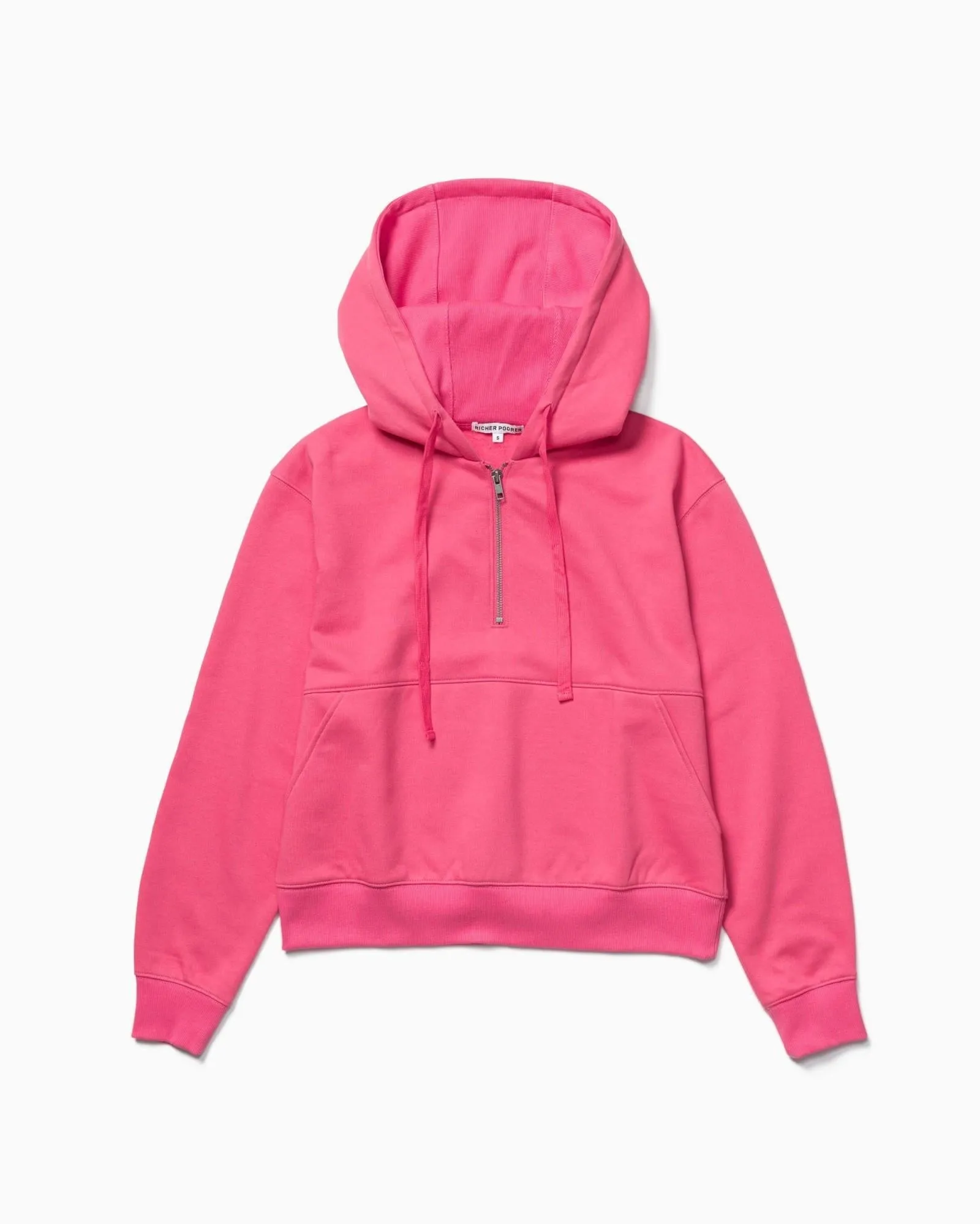 Half-Zip Fleece Hoodie (Berry)