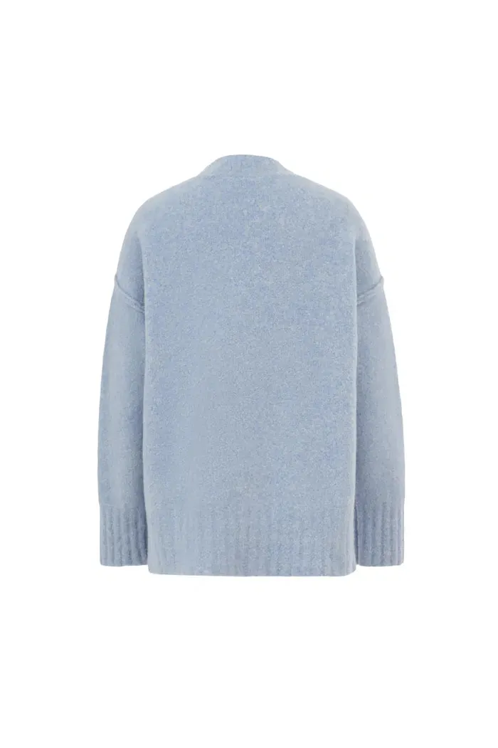Hiroko Oversized Knit Cardigan in Wool Bouclé