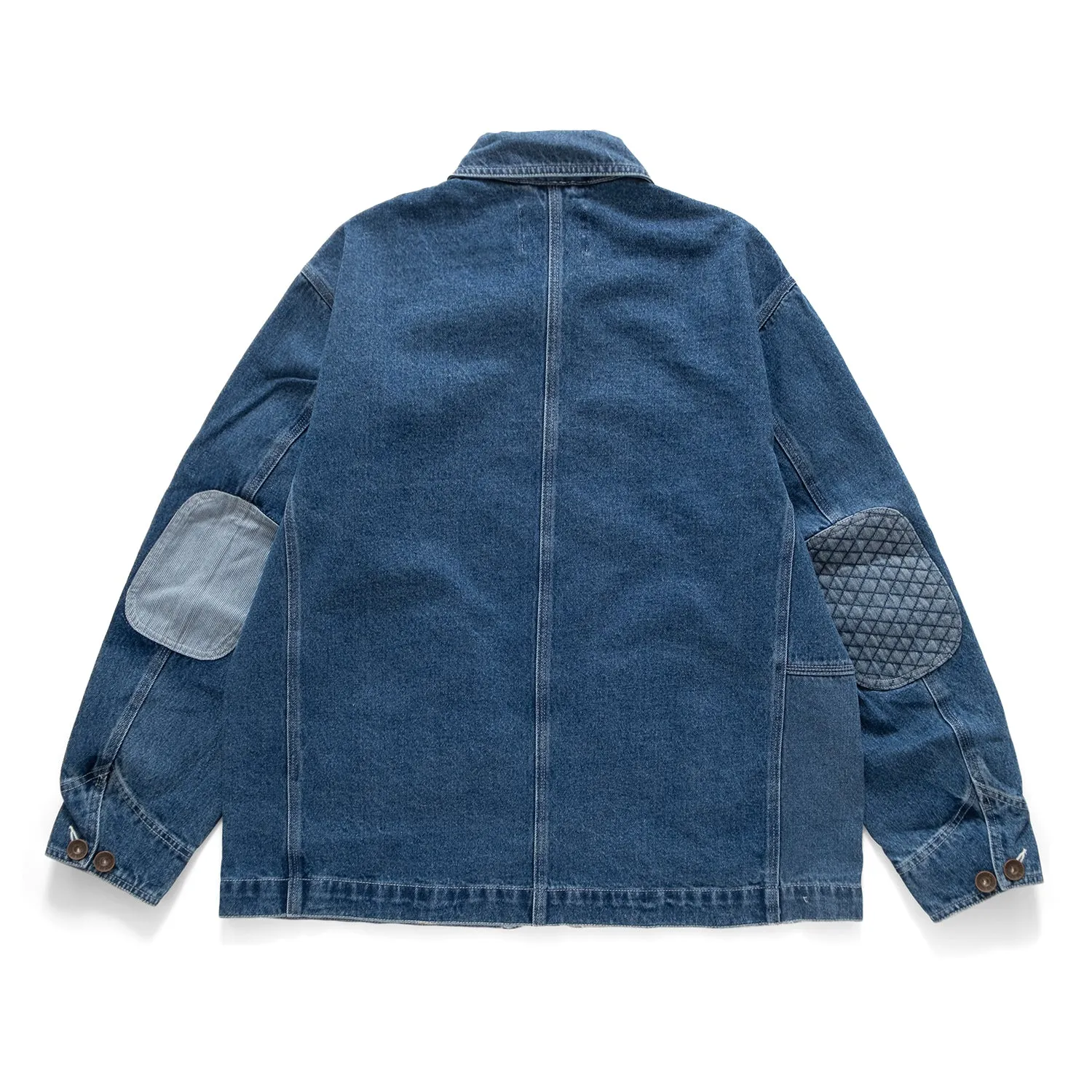 (JK325) Denim Patchwork Jacket