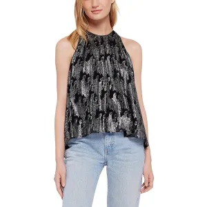 Joie Womens Metallic Halter Halter Top