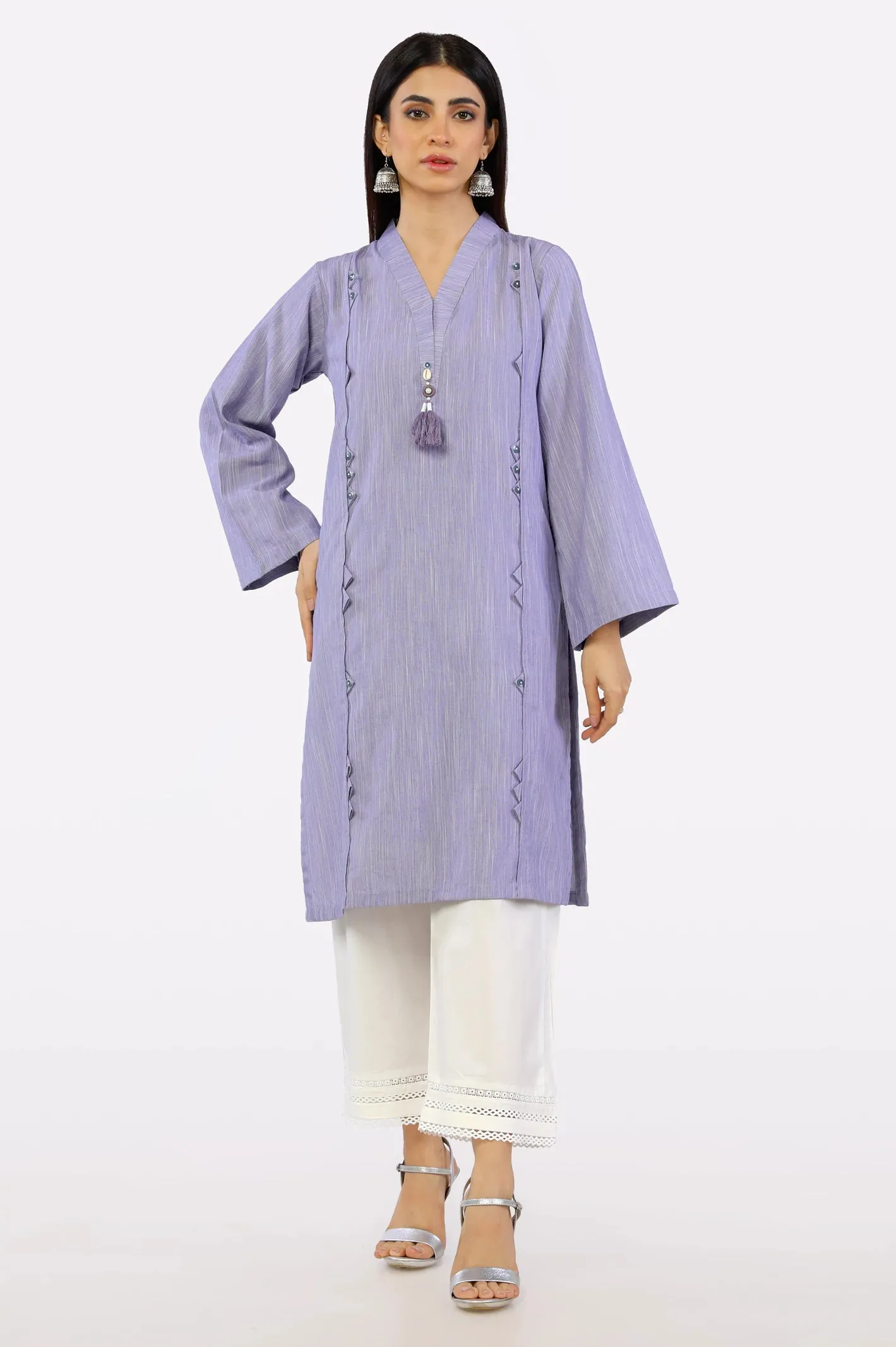 Light Purple Dyed Kurti