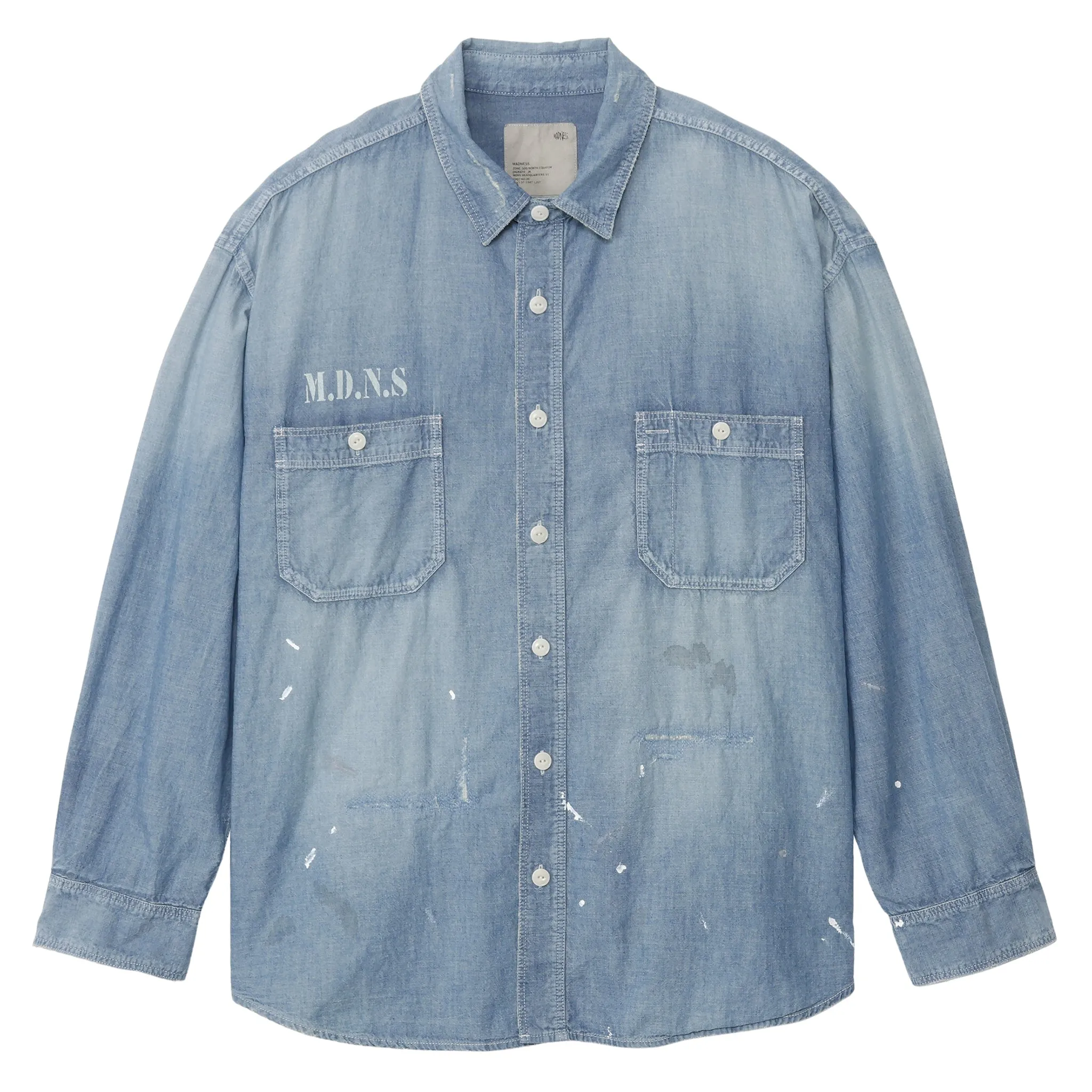 MADNESS VINTAGE CHAMBRAY SHIRT / INDIGO