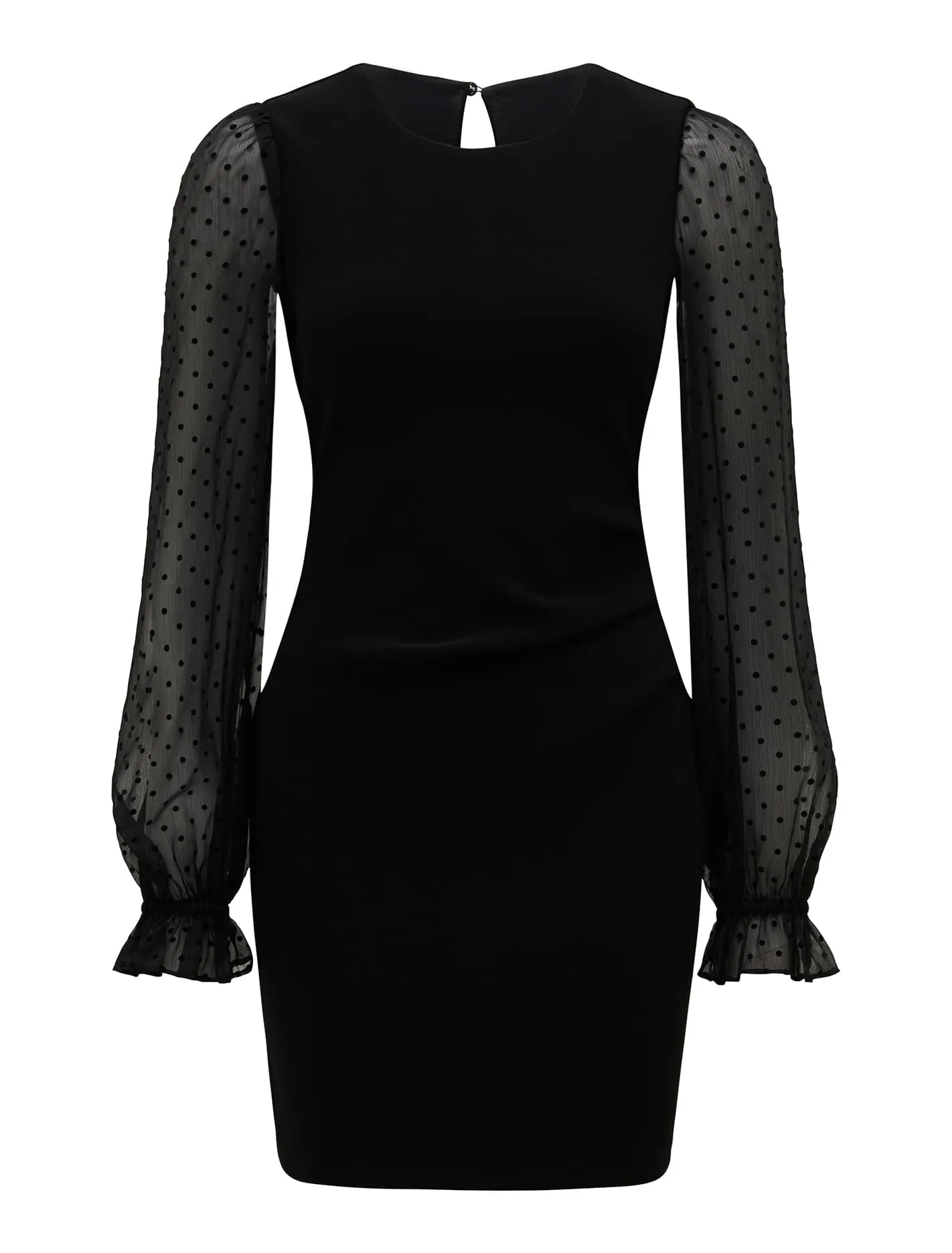 Mallory Spot Sleeve Mini Dress