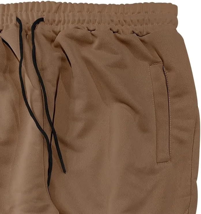 Mens Sweatpants Jogger Drawstring Elastic Waist Casual Slim Fit Solid Comfy Track Trunks Outdoor Gym Running Trousers
