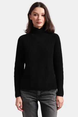 Minnie Rose Wrap Mock Boxy Pullover