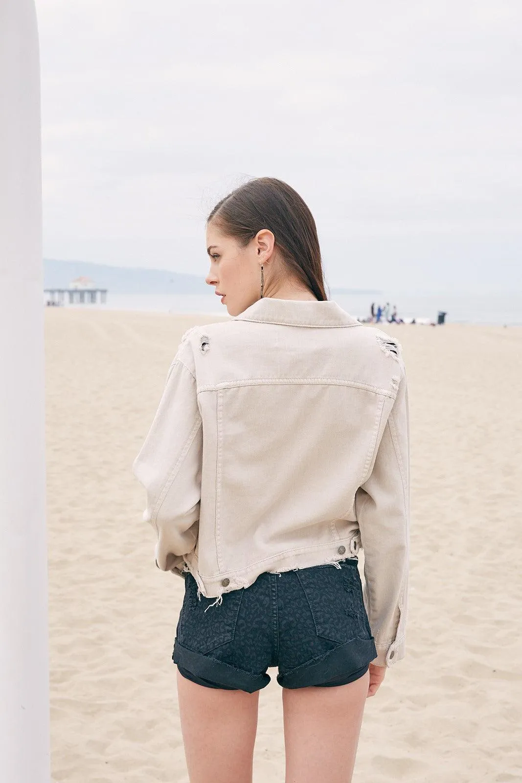MUSTARD SEED Color Denim Jacket