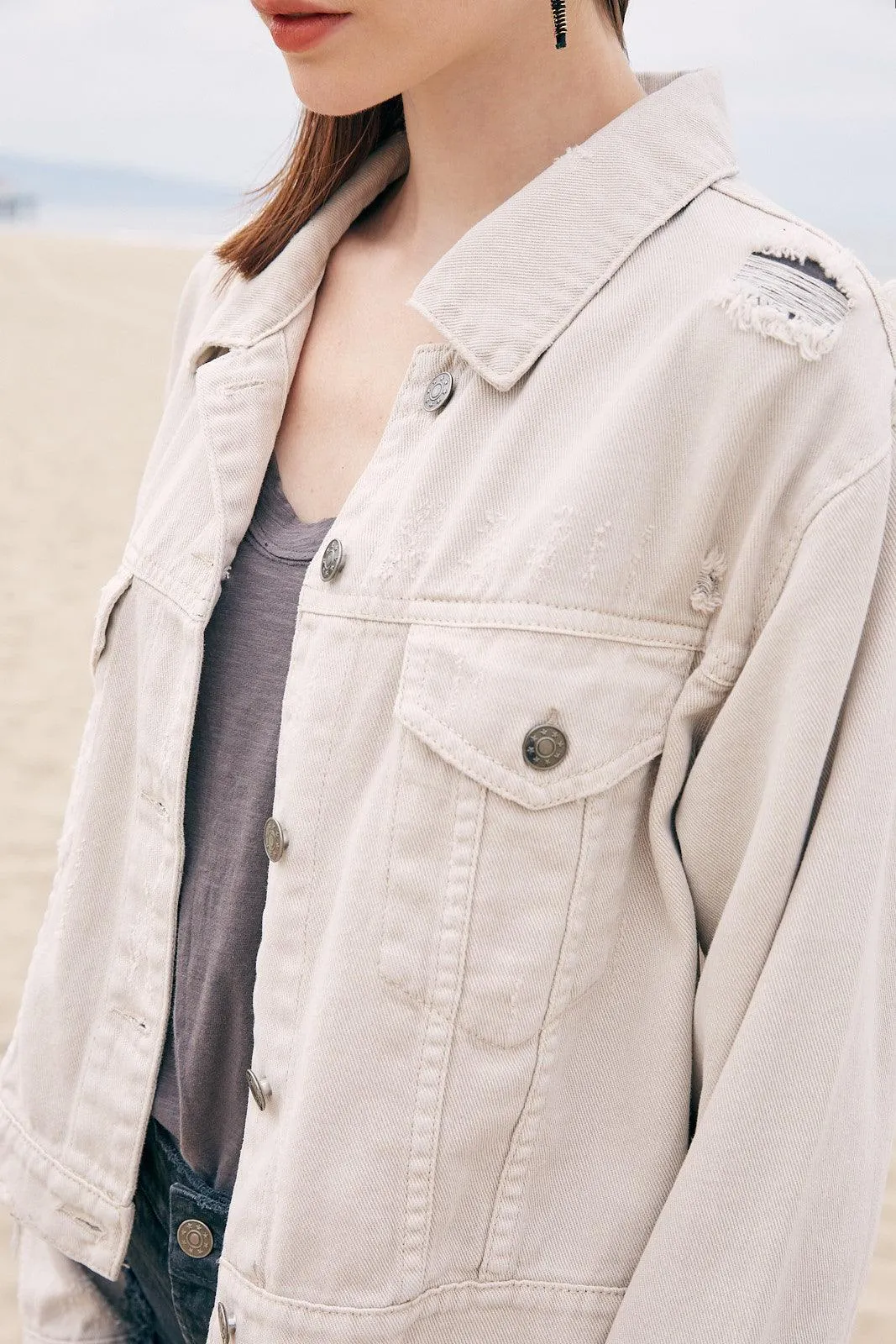 MUSTARD SEED Color Denim Jacket
