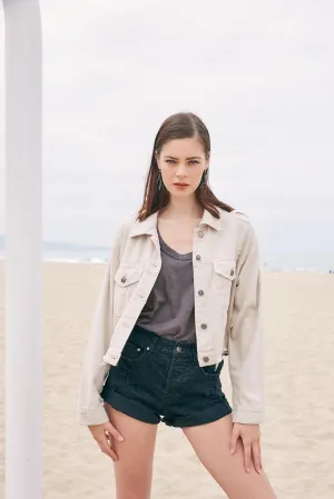 MUSTARD SEED Color Denim Jacket