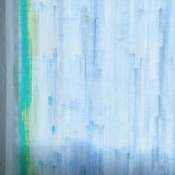 NANI IRO • Touch a Chord Cotton Silk Fabric • Lt Blue