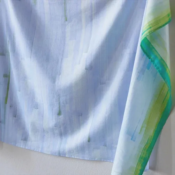NANI IRO • Touch a Chord Cotton Silk Fabric • Lt Blue