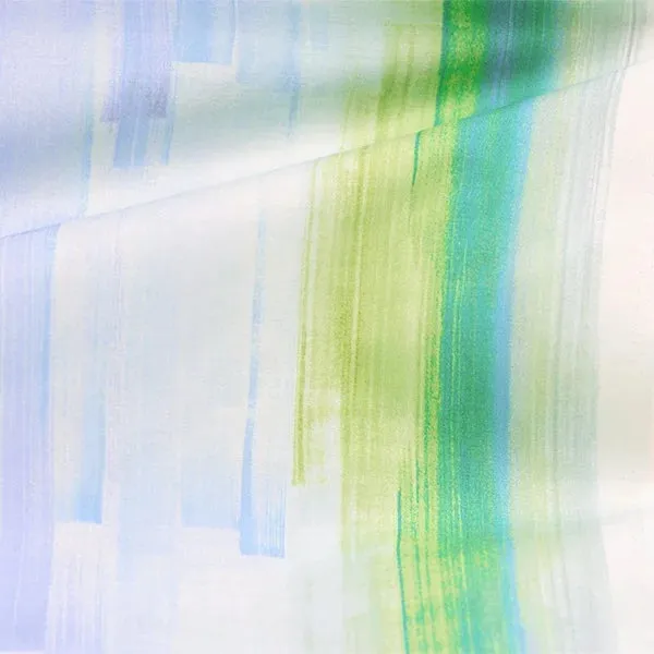 NANI IRO • Touch a Chord Cotton Silk Fabric • Lt Blue