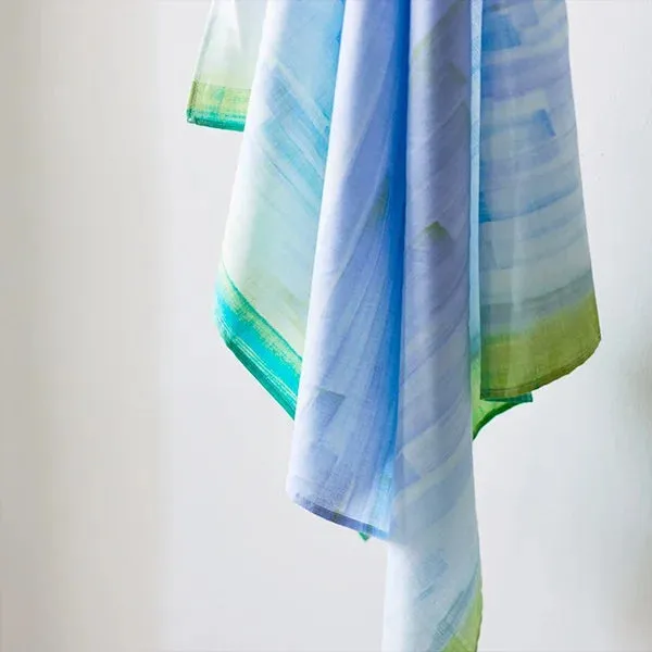 NANI IRO • Touch a Chord Cotton Silk Fabric • Lt Blue
