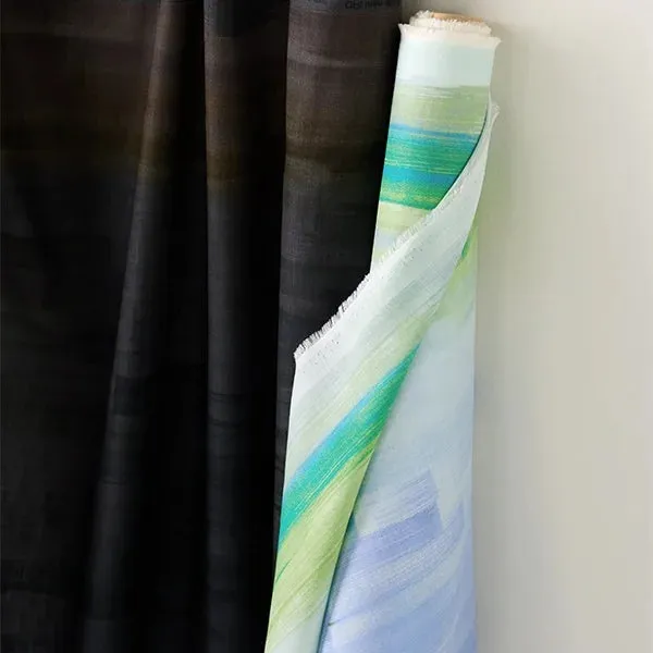 NANI IRO • Touch a Chord Cotton Silk Fabric • Lt Blue