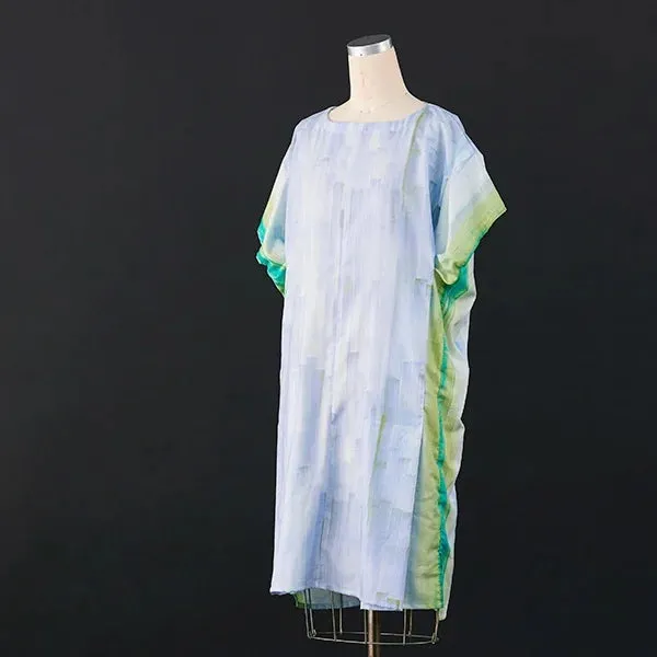 NANI IRO • Touch a Chord Cotton Silk Fabric • Lt Blue