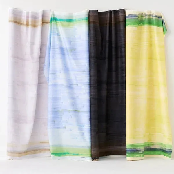 NANI IRO • Touch a Chord Cotton Silk Fabric • Lt Blue