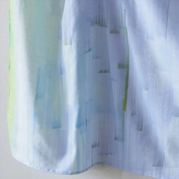 NANI IRO • Touch a Chord Cotton Silk Fabric • Lt Blue