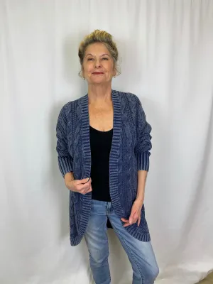 PBJ Open Cardigan Chambray BL366
