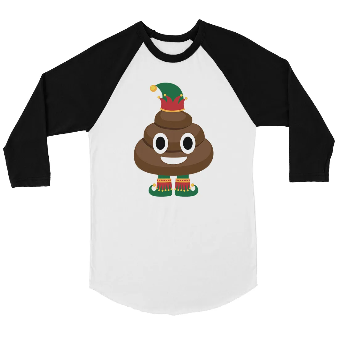 Poop Elf BKWT Womens Baseball Shirt